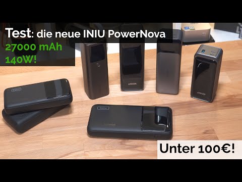 INIU Power Bank 27000mAh 140W im Test, INIUs erste echte Flaggschiff Powerbank!