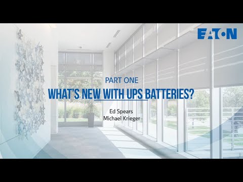 What&#039;s New with UPS Batteries?