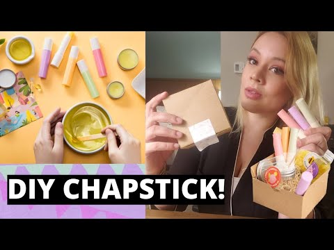 DIY PEACH🍑 SHEA BUTTER LIP BALM | URBAN KANGAROO DIY HOME KIT 🏡 AT HOME CRAFT