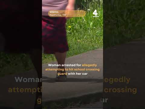 Woman arrested for allegedly attempting to hit school crossing guard with her car