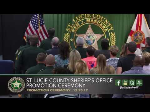 St Lucie County Sheriff&#039;s Office Promotion Ceremony, December 20, 2017