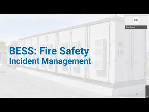 NYSERDA Presents: Battery Energy Storage Systems – Fire Safety