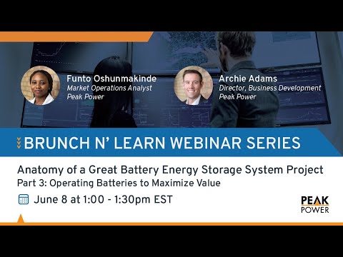 Battery Energy Storage: Operating Batteries to Maximize Value